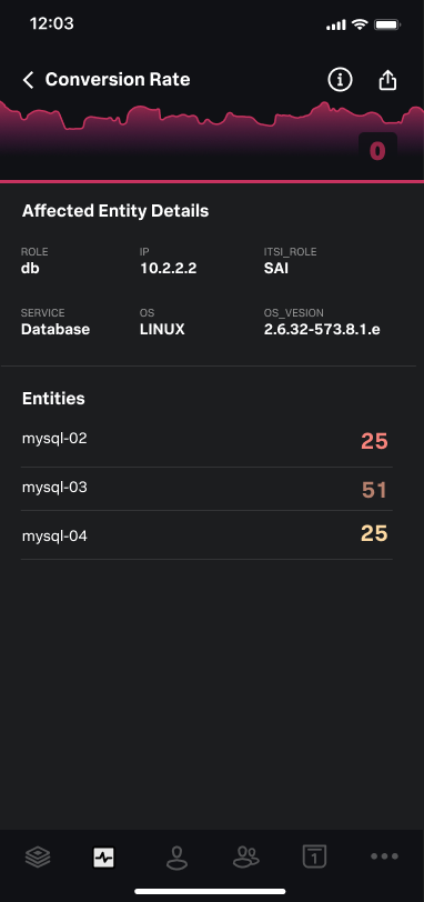 Original entity detail interface